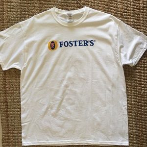 ☀️4/$20 NWOT Foster’s T-shirt Size XL White